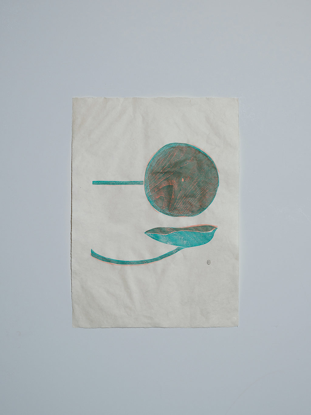 Woodblock print 03 pilea